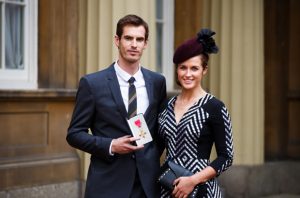 Andy Murray and Family after receiving Knighthood Photo Credit: PA